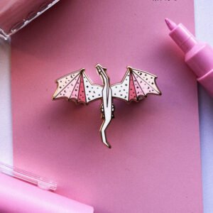 Pink Dragon Enamel Pin